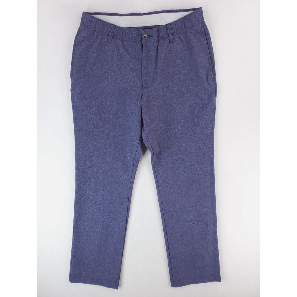 Under Armour Golf Pants Mens 34x30 Blue Vented Performance Lightweight Stretch